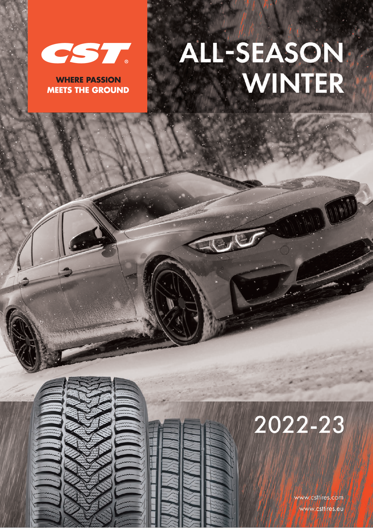 All Season Catalog cover with car and two tires